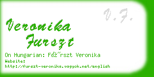 veronika furszt business card